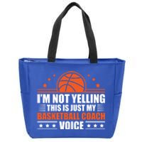 Cool Basketball Coach Basketball Coaching Voice Meaningful Gift Zip Tote Bag