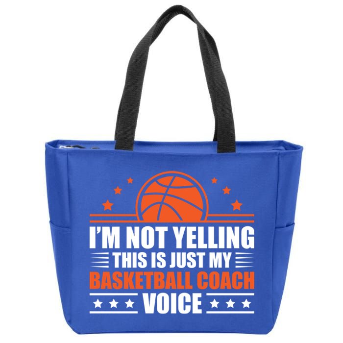 Cool Basketball Coach Basketball Coaching Voice Meaningful Gift Zip Tote Bag