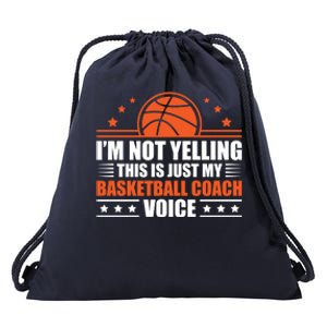 Cool Basketball Coach Basketball Coaching Voice Meaningful Gift Drawstring Bag