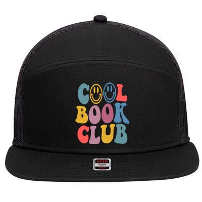 Cool Book Club Funny Book Lover Club Booktrovert Club Gift 7 Panel Mesh Trucker Snapback Hat