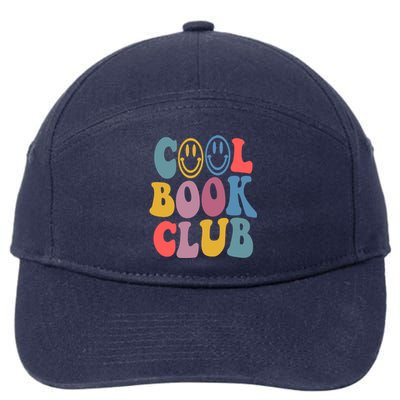 Cool Book Club Funny Book Lover Club Booktrovert Club Gift 7-Panel Snapback Hat