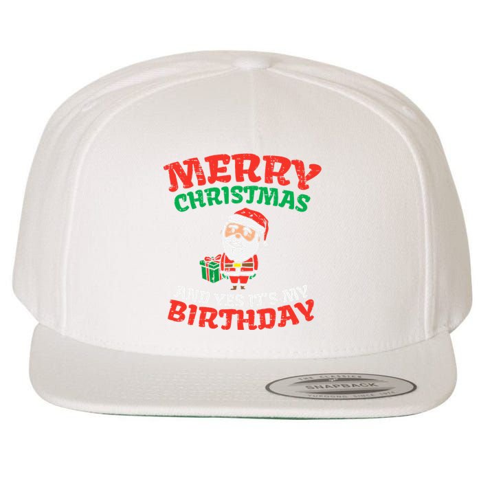 Christmas Birthday Celebration Wool Snapback Cap