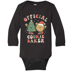 Cookie Baker | Christmas Cookie Taste Tester Taster Baby Long Sleeve Bodysuit