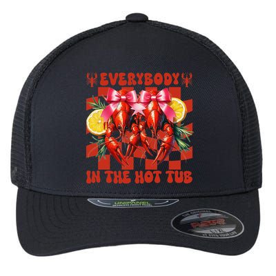 Crawfish Boil Coquette Everybody In Hot Tub Cajun Seafood Flexfit Unipanel Trucker Cap