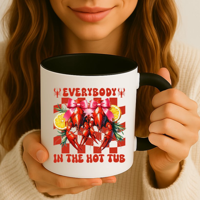 Crawfish Boil Coquette Everybody In Hot Tub Cajun Seafood Mug