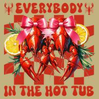 Crawfish Boil Coquette Everybody In Hot Tub Cajun Seafood Polo