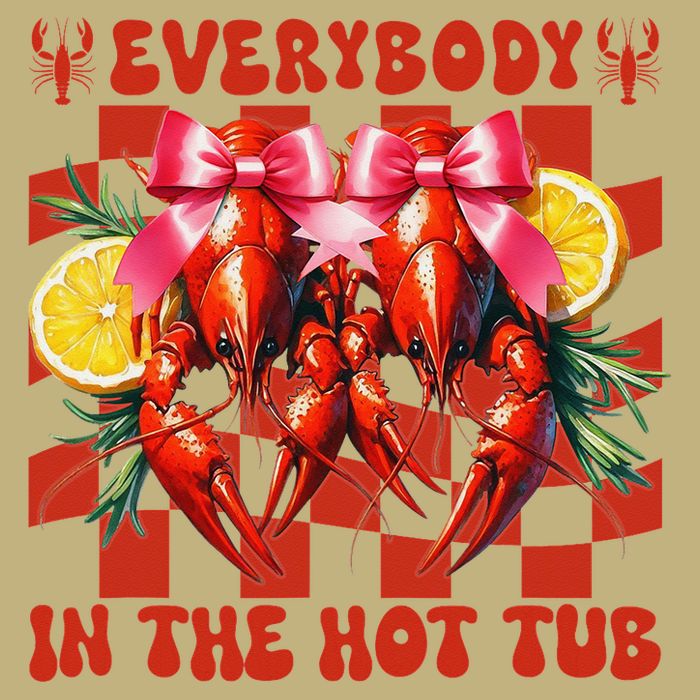 Crawfish Boil Coquette Everybody In Hot Tub Cajun Seafood Polo