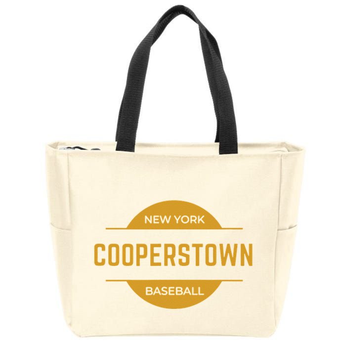 Cooperstown Baseball Cooperstown New York Baseball Hall Of Zip Tote Bag