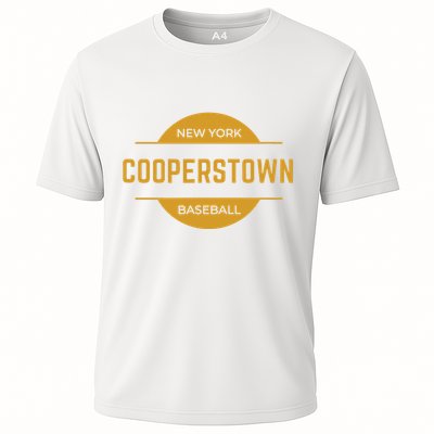 Cooperstown Baseball Cooperstown New York Baseball Hall Of Cooling Performance Crew T-Shirt
