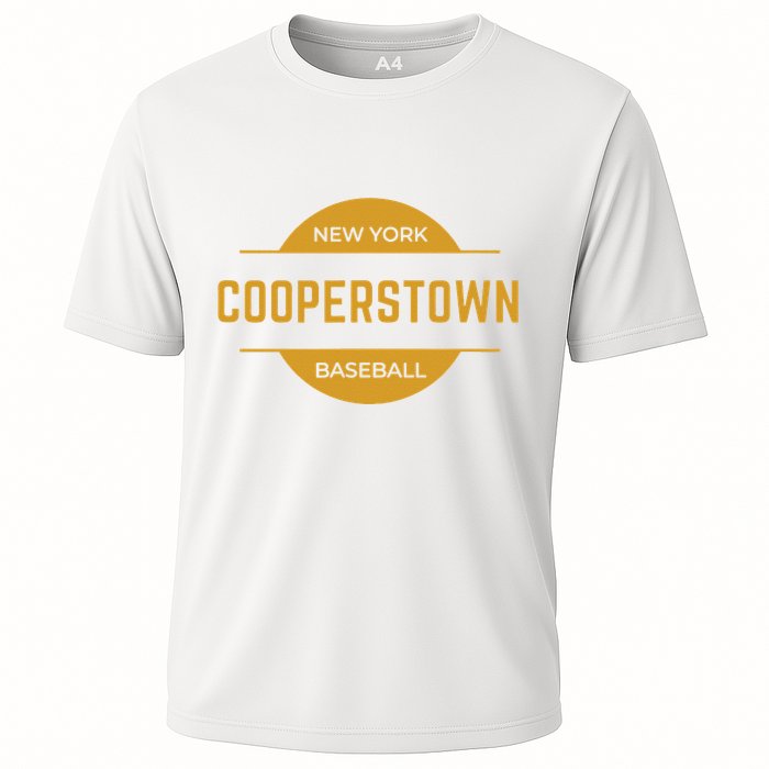 Cooperstown Baseball Cooperstown New York Baseball Hall Of Cooling Performance Crew T-Shirt