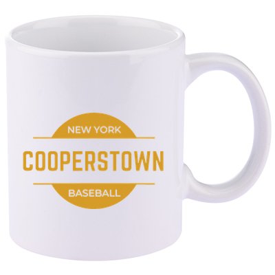 Cooperstown Baseball Cooperstown New York Baseball Hall Of 11oz C Handle Ceramic Mug