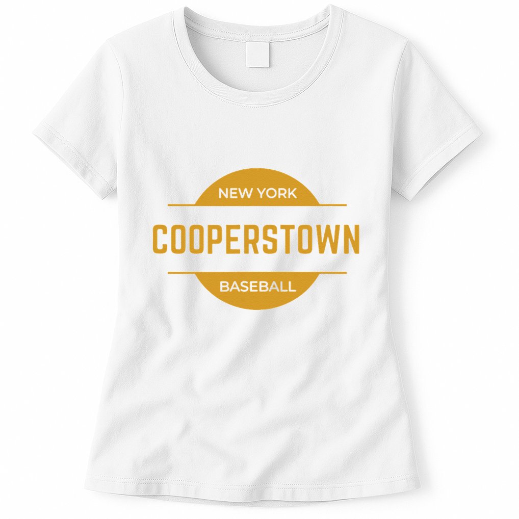 Cooperstown Baseball Cooperstown New York Baseball Hall Of Womens T-Shirt