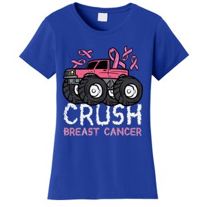 Crush Breast Cancer Awareness Monster Truck Cute Gift Women's T-Shirt