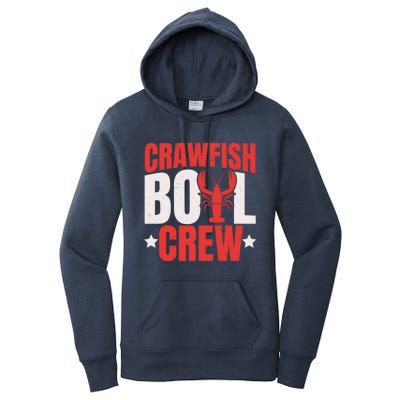 Crawfish Boil Crew Design Funny Crawfish Lover Cajun Season Cool Gift Women's Pullover Hoodie