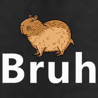 Capybara Bruh 7 Panel Mesh Trucker Snapback Hat