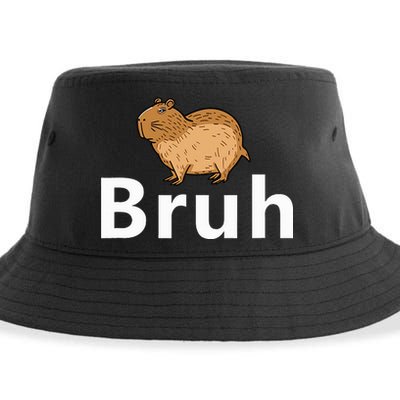 Capybara Bruh Sustainable Bucket Hat