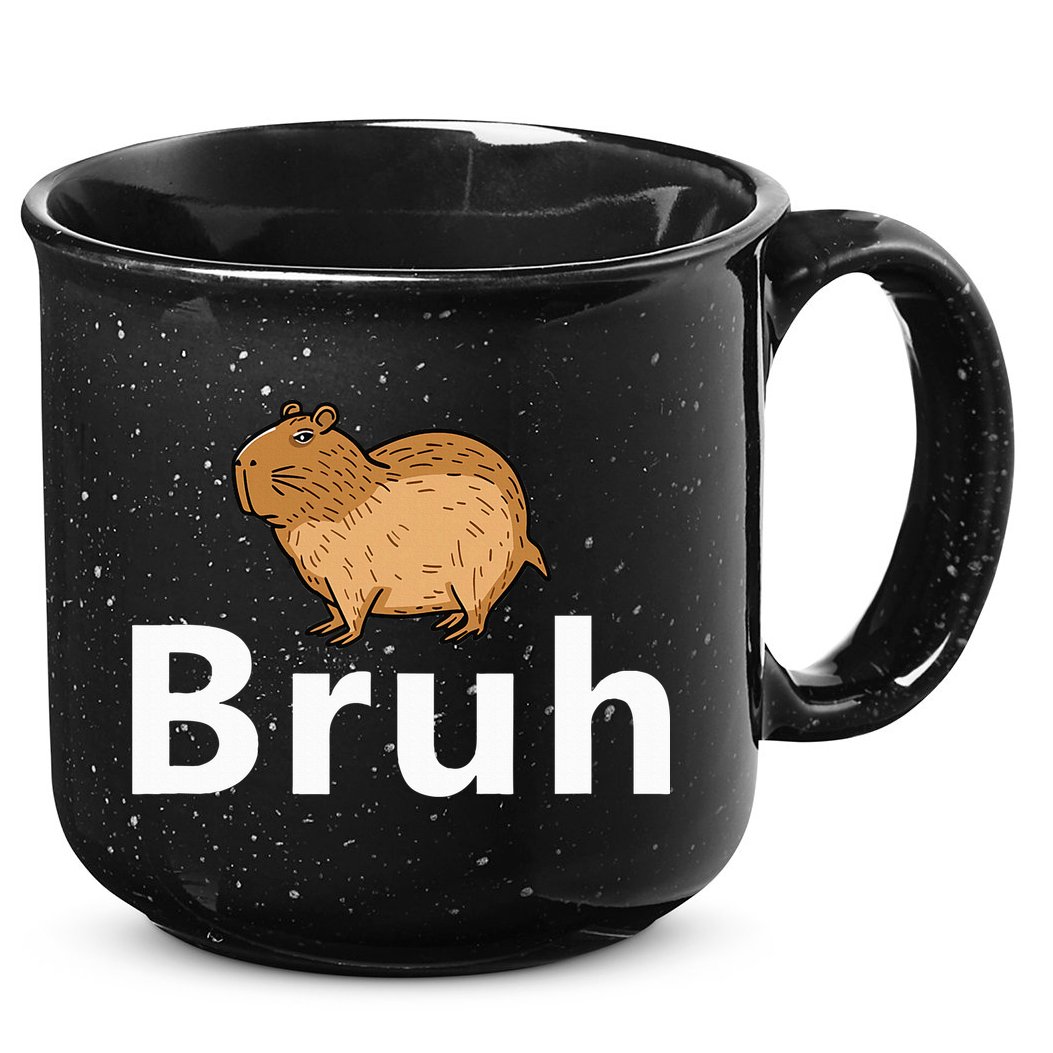 Capybara Bruh 15oz Campfire Ceramic Mug