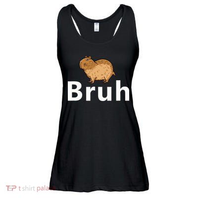 Capybara Bruh Ladies Essential Flowy Tank