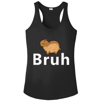 Capybara Bruh Ladies PosiCharge Competitor Racerback Tank