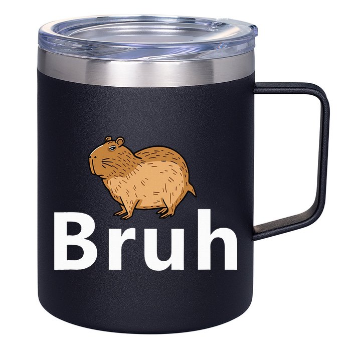 Capybara Bruh 12oz Stainless Steel Coffee Mug