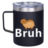 Capybara Bruh 12oz Stainless Steel Coffee Mug