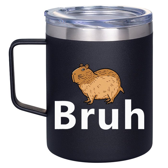 Capybara Bruh 12oz Stainless Steel Coffee Mug