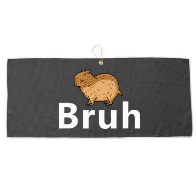 Capybara Bruh Large Microfiber Waffle Golf Towel