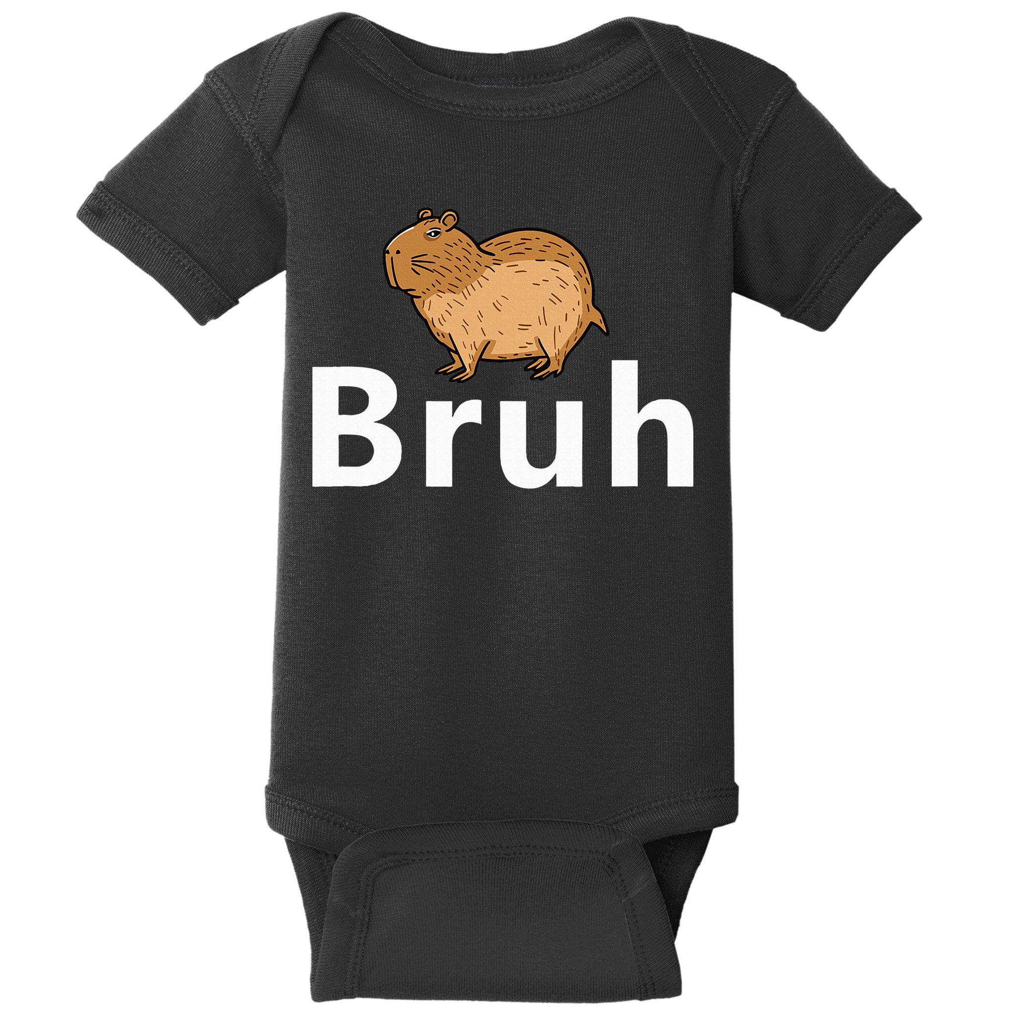 Capybara Bruh Baby Bodysuit