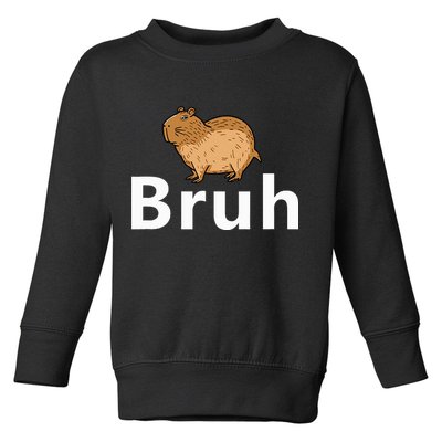 Capybara Bruh Toddler Sweatshirt
