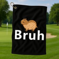 Capybara Bruh Golf Towel