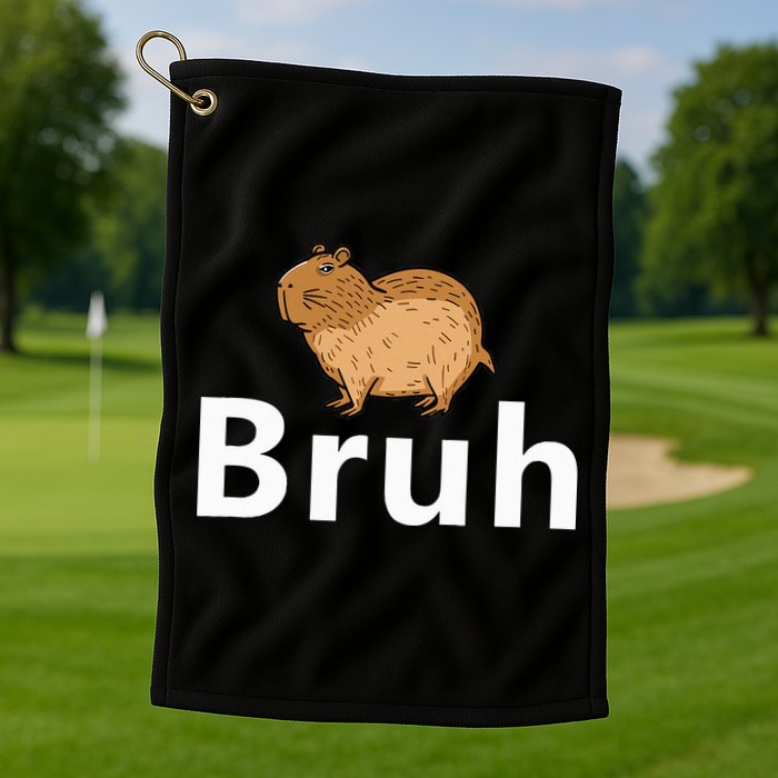 Capybara Bruh Golf Towel