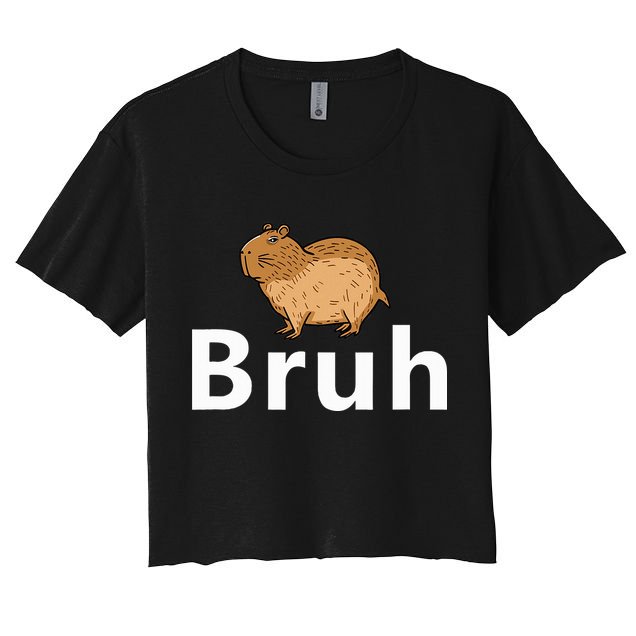Capybara Bruh Crop Top