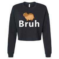 Capybara Bruh Cropped Pullover Crew