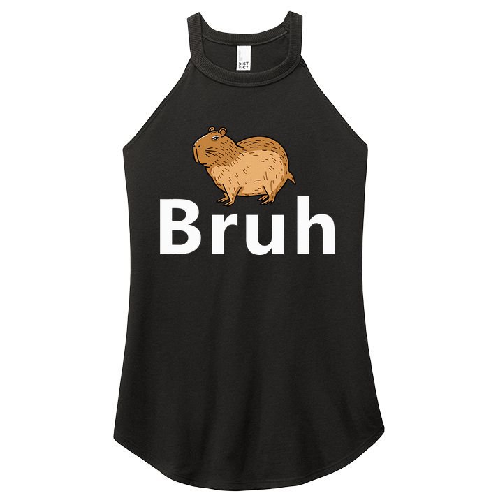 Capybara Bruh Women's Perfect Tri Rocker Tank