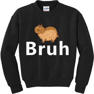 Capybara Bruh Kids Sweatshirt