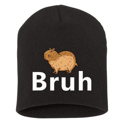 Capybara Bruh Short Acrylic Beanie