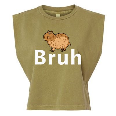 Capybara Bruh Garment-Dyed Women's Muscle Tee