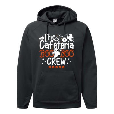 Cafeteria Boo Crew Teacher Lunch Lady Team Spooky Babe Ghost Performance Fleece Hoodie