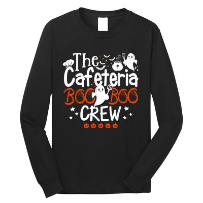 Cafeteria Boo Crew Teacher Lunch Lady Team Spooky Babe Ghost Long Sleeve Shirt