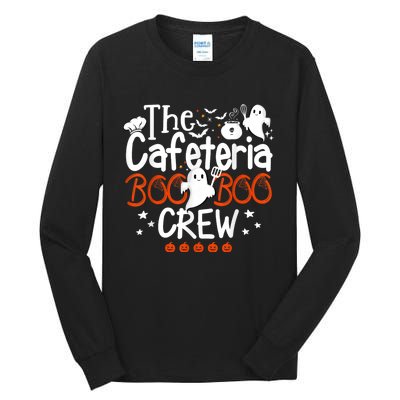 Cafeteria Boo Crew Teacher Lunch Lady Team Spooky Babe Ghost Tall Long Sleeve T-Shirt