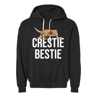 Crestie Bestie Crested Gecko Reptile Lizard Pet Lover Gift TShirt Garment-Dyed Fleece Hoodie