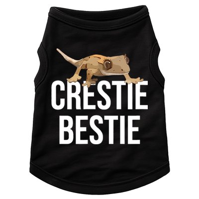 Crestie Bestie Crested Gecko Reptile Lizard Pet Lover Gift TShirt Doggie Tank