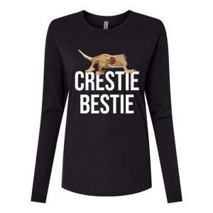 Crestie Bestie Crested Gecko Reptile Lizard Pet Lover Gift TShirt Womens Cotton Relaxed Long Sleeve T-Shirt