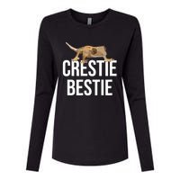 Crestie Bestie Crested Gecko Reptile Lizard Pet Lover Gift TShirt Womens Cotton Relaxed Long Sleeve T-Shirt