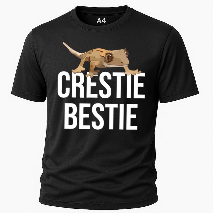Crestie Bestie Crested Gecko Reptile Lizard Pet Lover Gift TShirt Performance Shirt