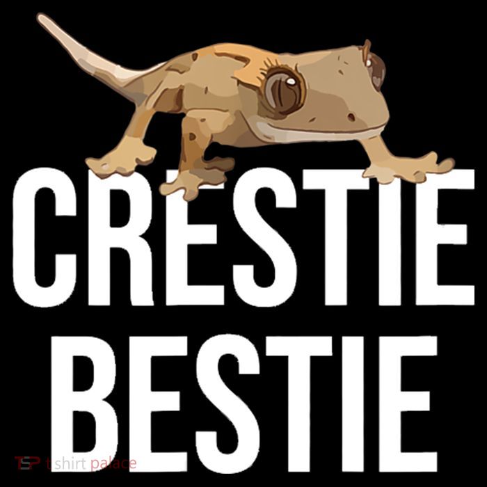 Crestie Bestie Crested Gecko Reptile Lizard Pet Lover Gift TShirt T-Shirt