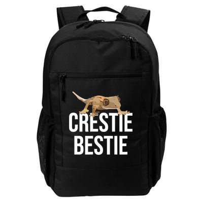 Crestie Bestie Crested Gecko Reptile Lizard Pet Lover Gift TShirt Daily Commute Backpack