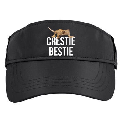 Crestie Bestie Crested Gecko Reptile Lizard Pet Lover Gift TShirt Adult Drive Performance Visor