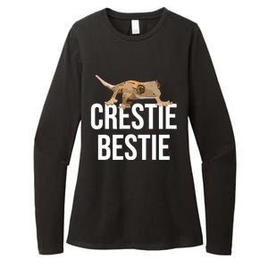 Crestie Bestie Crested Gecko Reptile Lizard Pet Lover Gift TShirt Womens CVC Long Sleeve Shirt