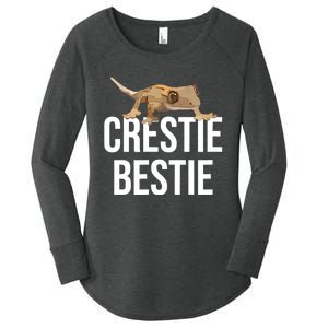 Crestie Bestie Crested Gecko Reptile Lizard Pet Lover Gift TShirt Women's Perfect Tri Tunic Long Sleeve Shirt